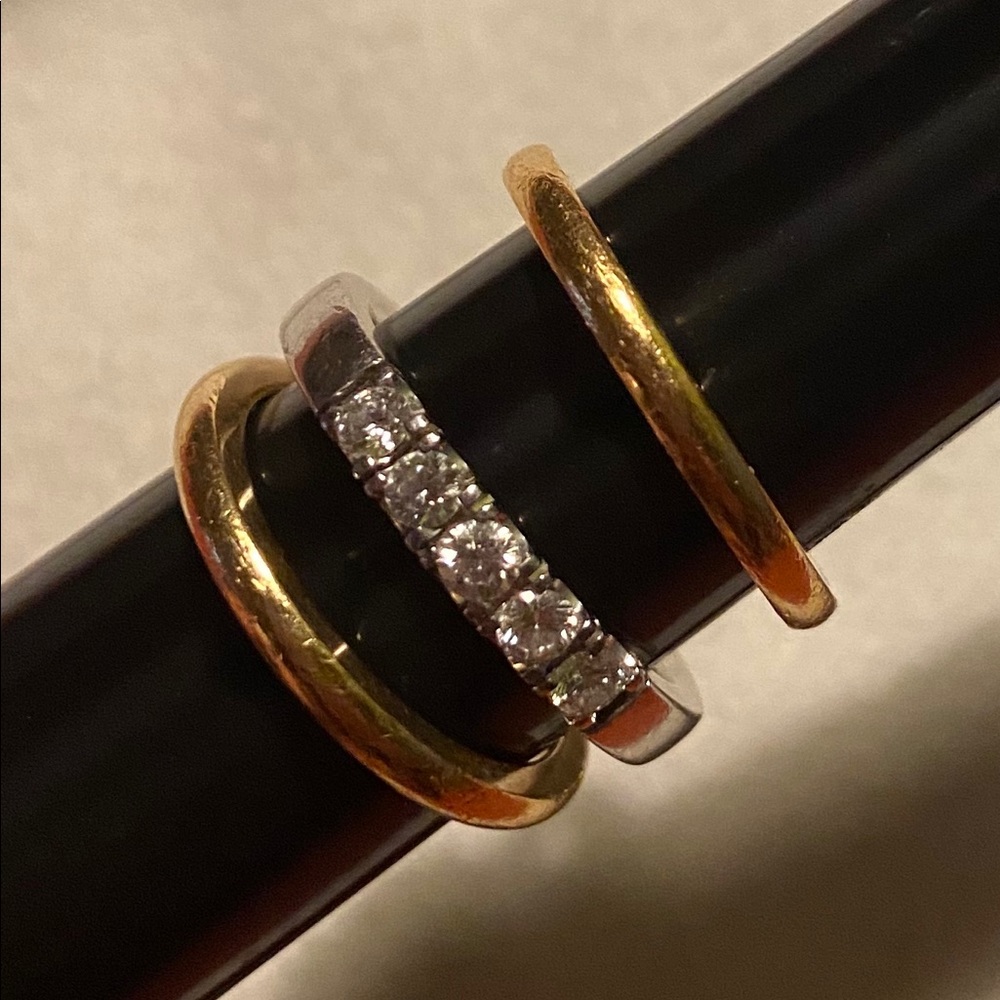 Diamond White & Yellow Gold Rings